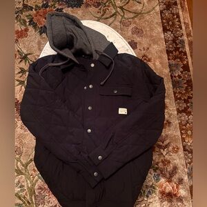 Travis Matthew Grey Wave Jacket Full Zip with Hoodie Men’s Size Mudium NWT